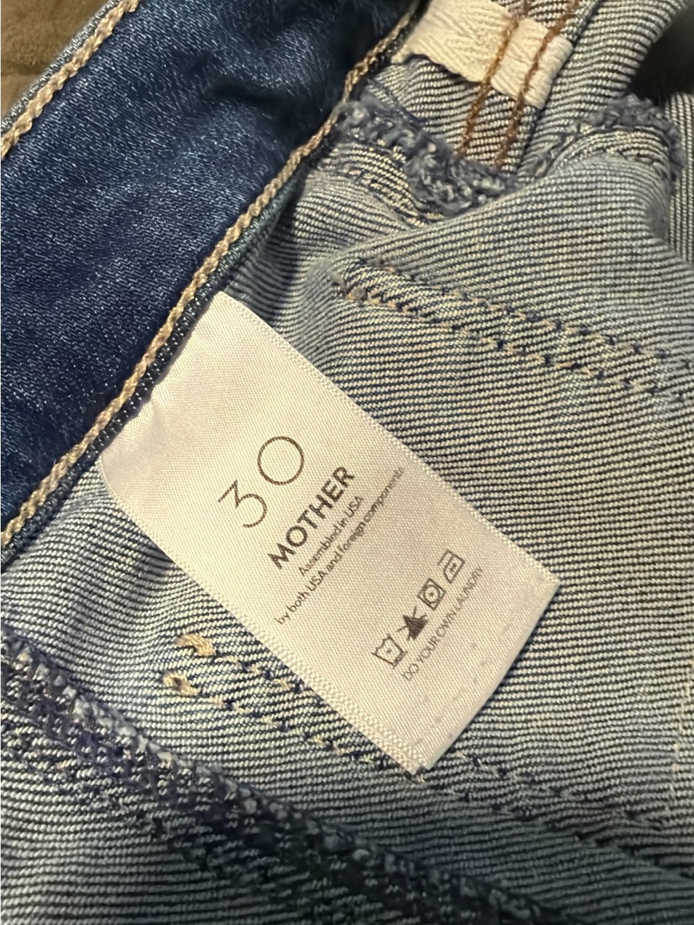 Mother denim jeans size 30 curbside Cargo flood size 30 - Picture 2 of 6